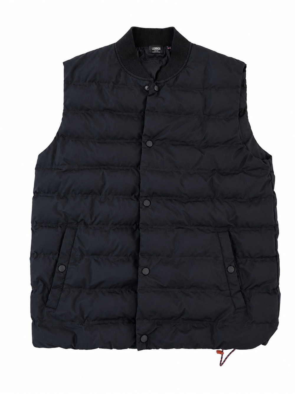 LCKR Black Puffer Vest Jacket Men’s Large Minimal Streetwear Utility Style